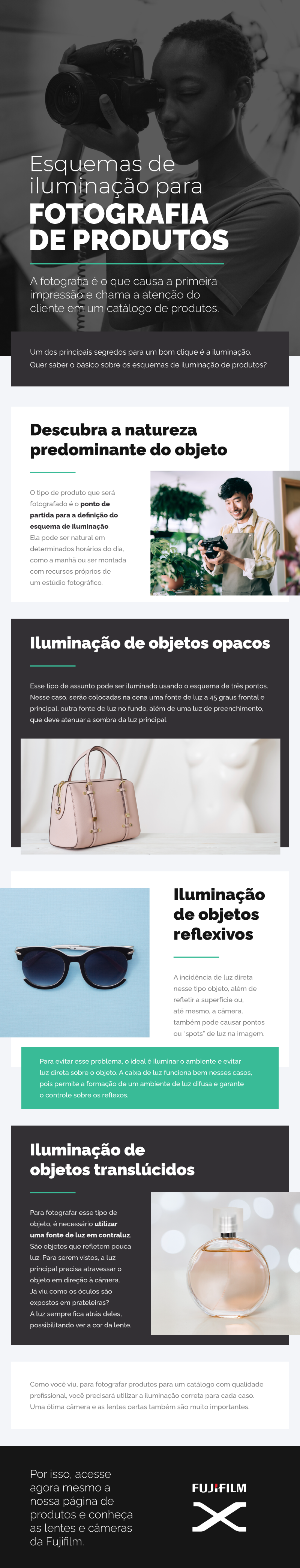 iluminação na fotografia de produtos